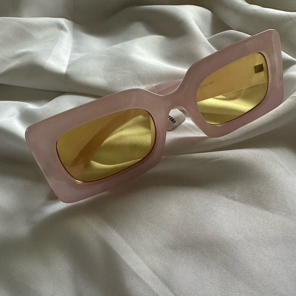 Urban Outfitters Pink Sunglasses with Yellow Lenses